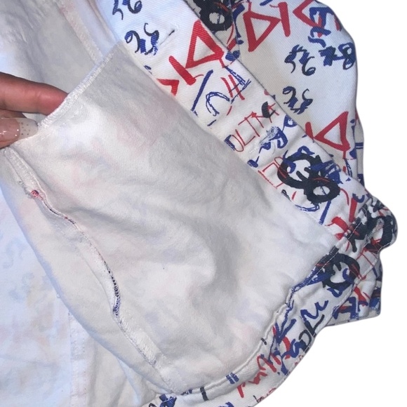 DTMD Men’s White Denim Button Up Graffiti Jacket Large Men’s Jacket HIP HOP - Picture 11 of 15